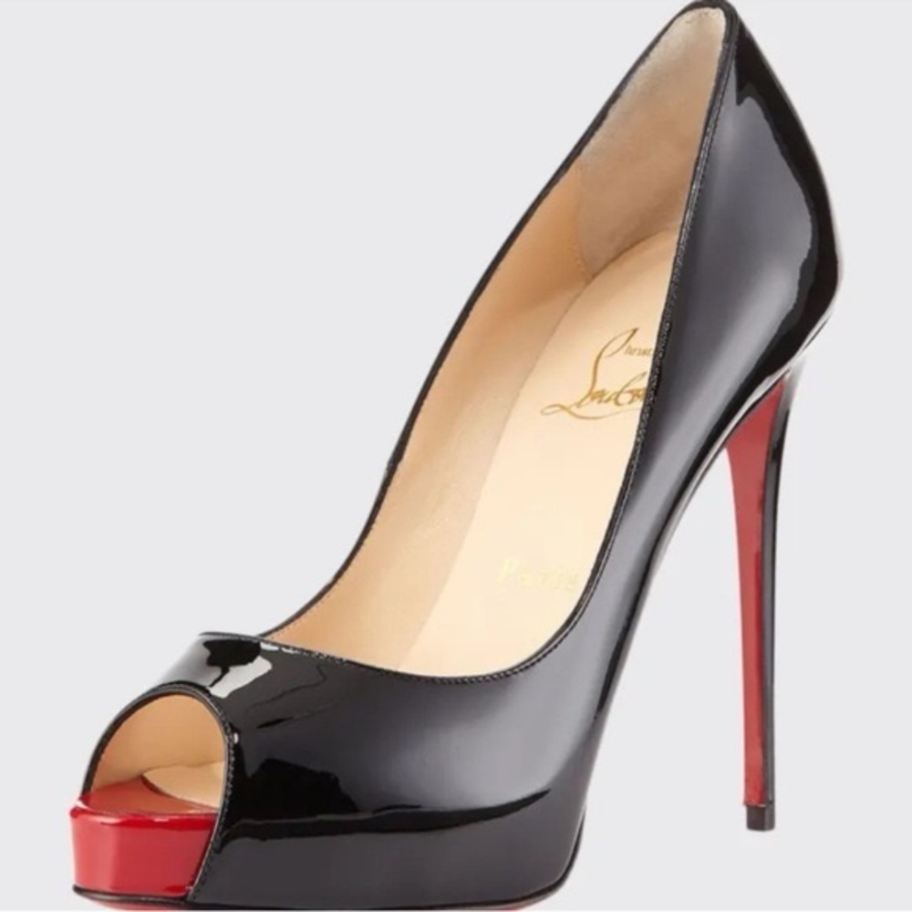 Rare Red Insole Christian Louboutin Very Prive 120mm Pumps US size 8/ EU size 38